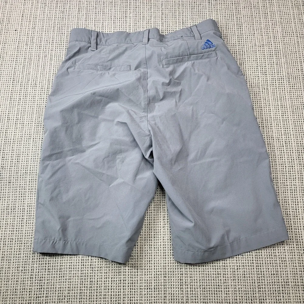 Adidas Shorts Mens 30 Gray Chino Performance Microfiber 11 Inseam Casual‎ Summer